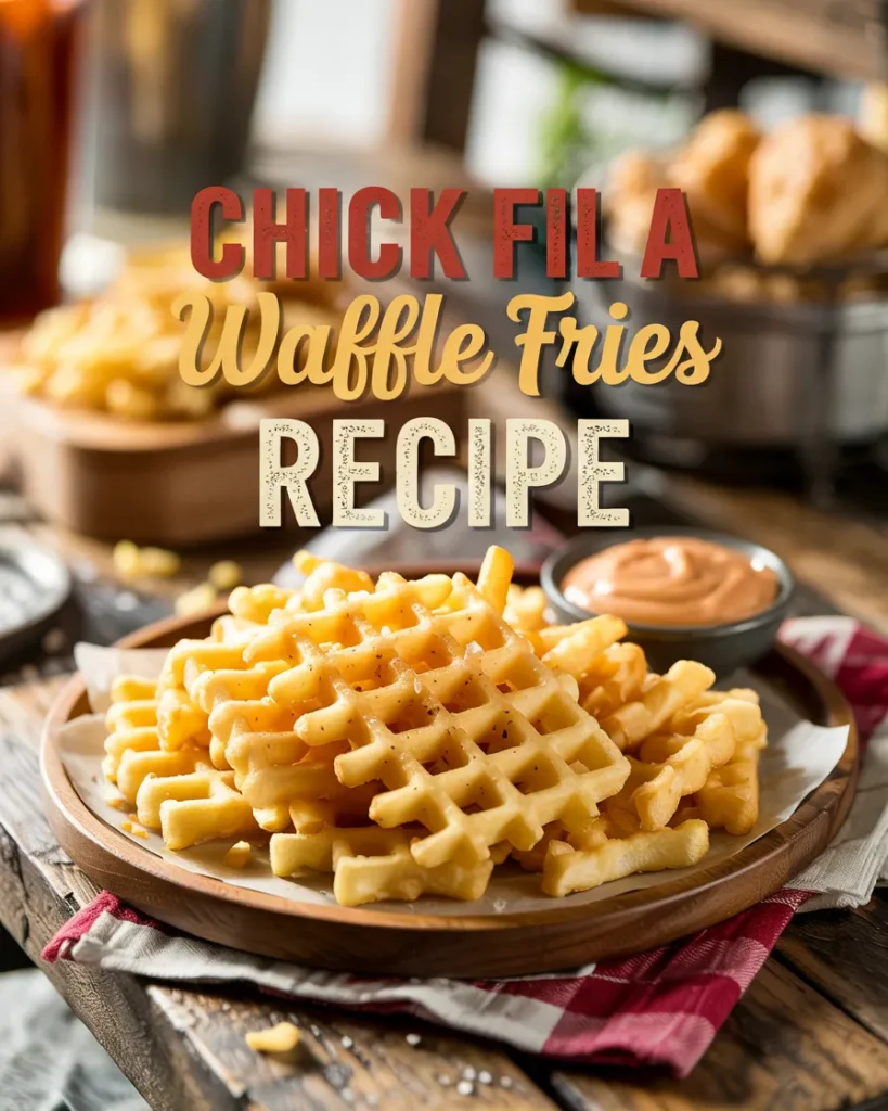 Waffle Fries in a playful, script font to evoke a sense of fun and indulgence